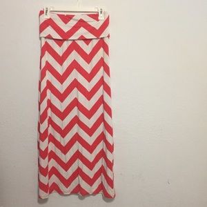 a.n.a chevron maxi skirt
